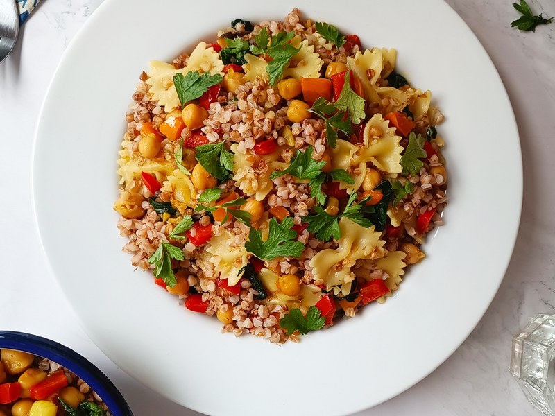 Cuban-Style Kasha Varnishkes